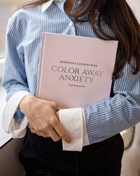 Workbook and Coloring Book Color Away Anxiety