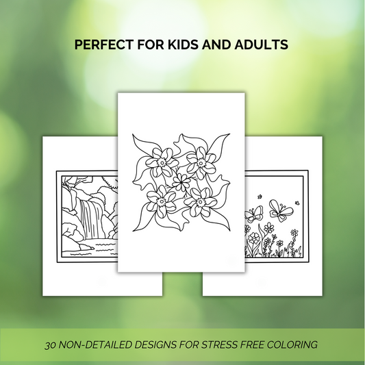 Coloring Pages for Stress Relief PDF — mandalas and calming patterns for adults and kids