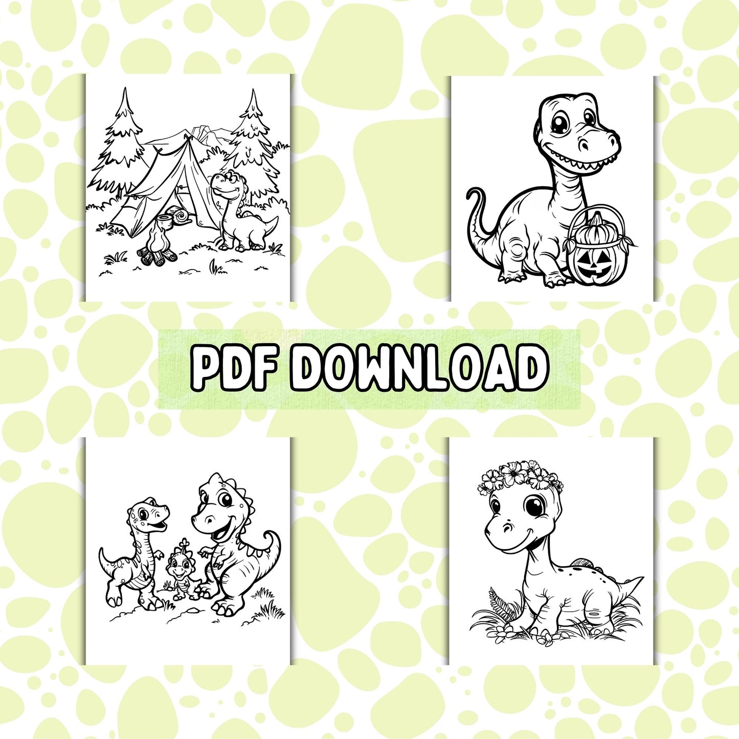 Cute Dinosaurs Coloring Pages
