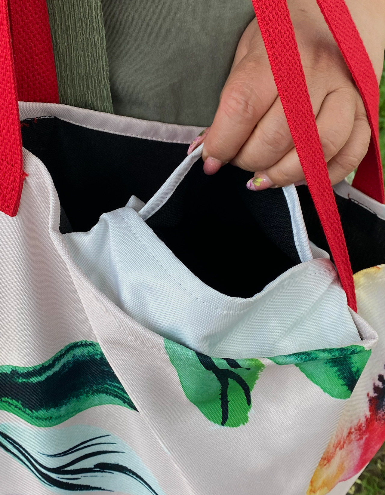 Watercolor Flowers Tote Bag