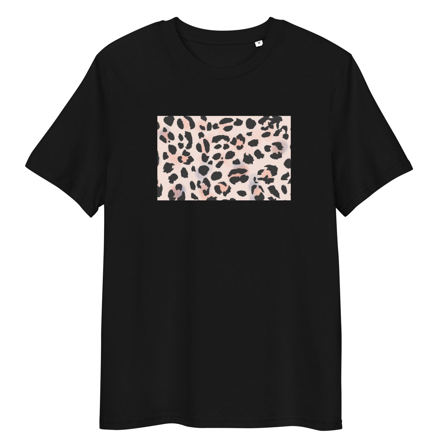 Leopard Print T-Shirt in Peach & Black