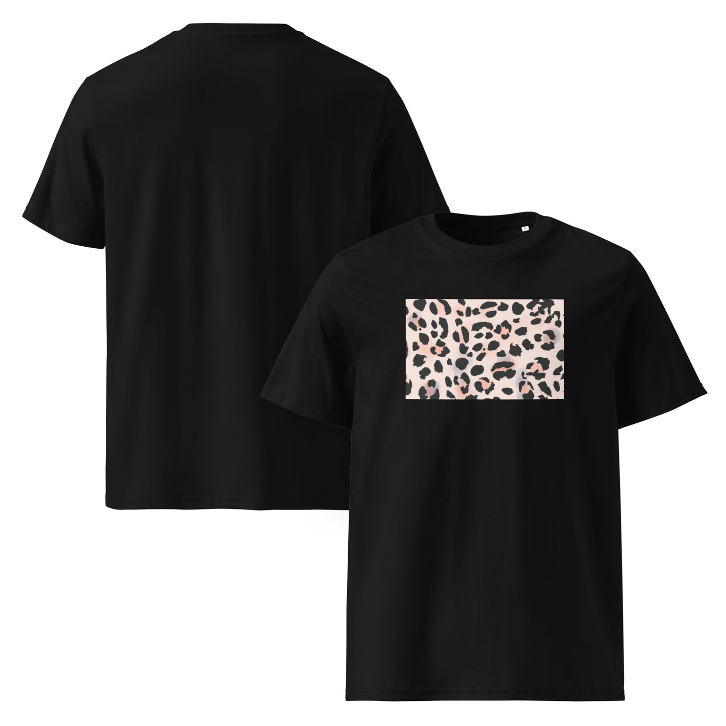 Leopard Print T-Shirt in Peach & Black