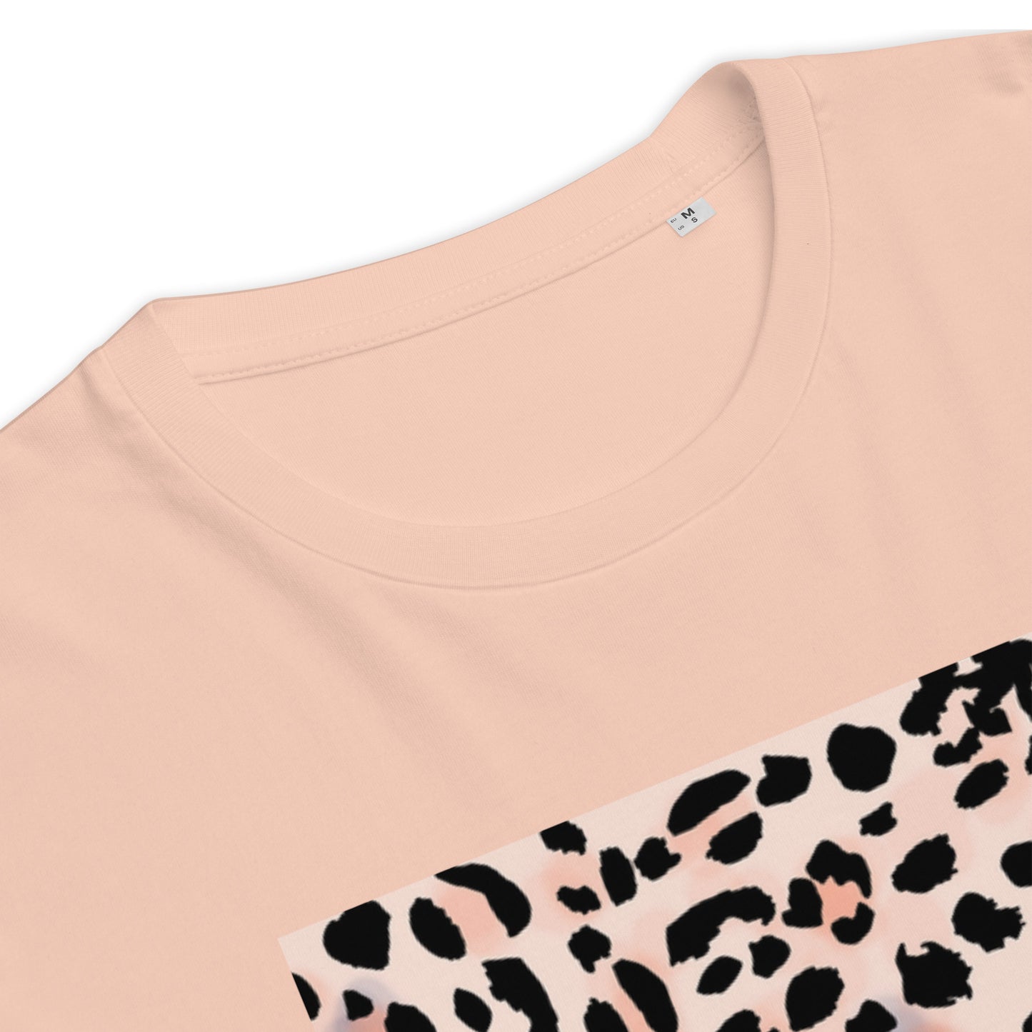 Leopard Print T-Shirt in Peach & Black