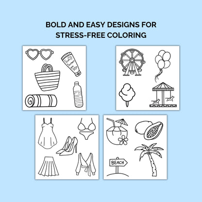 Summer Life Coloring Pages