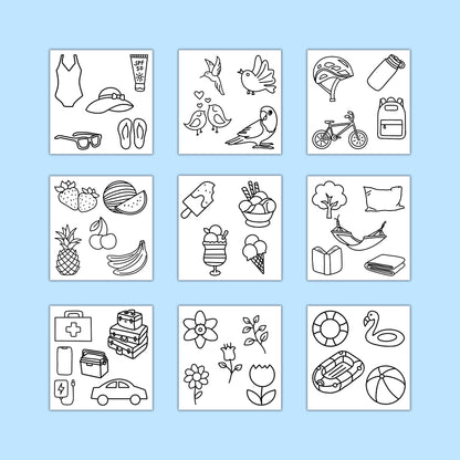 Summer Life Coloring Pages