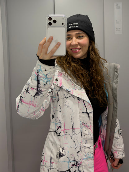 Black Embroidered Beanie – Limited Edition Unisex Cotton Blend Hat