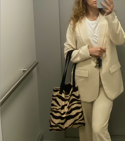 Zebra Print Shopper Bag – Stylish & Durable Tote