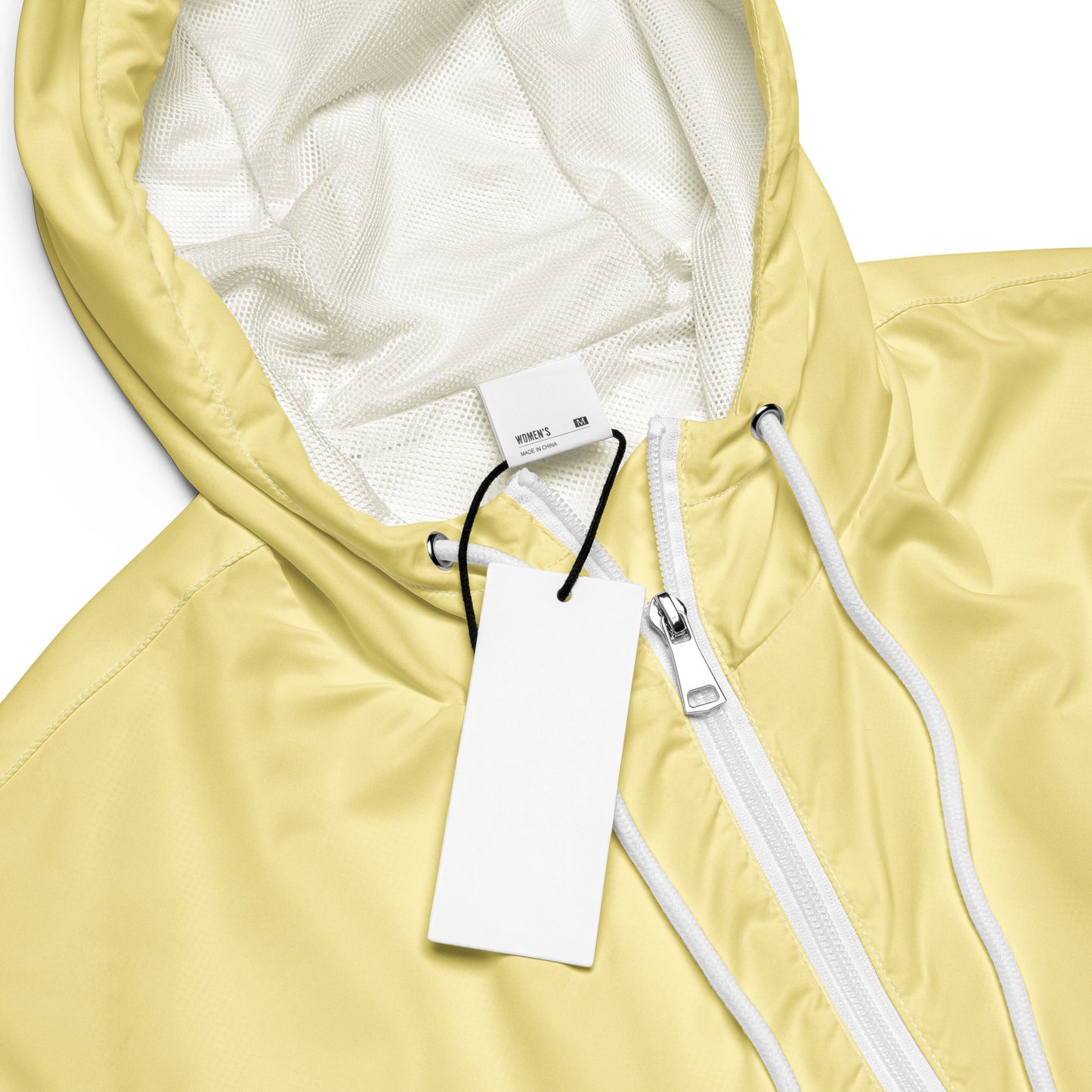 Cropped yellow jacket for women, breathable and comfortable, perfect for rainy days and casual OOTD looks