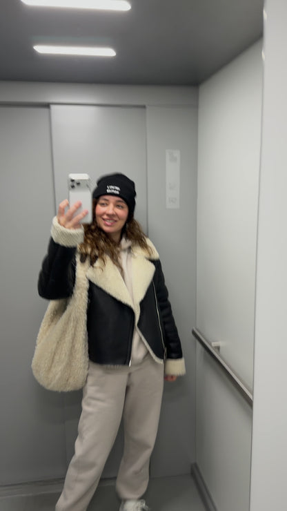 Black Embroidered Beanie – Limited Edition Unisex Cotton Blend Hat