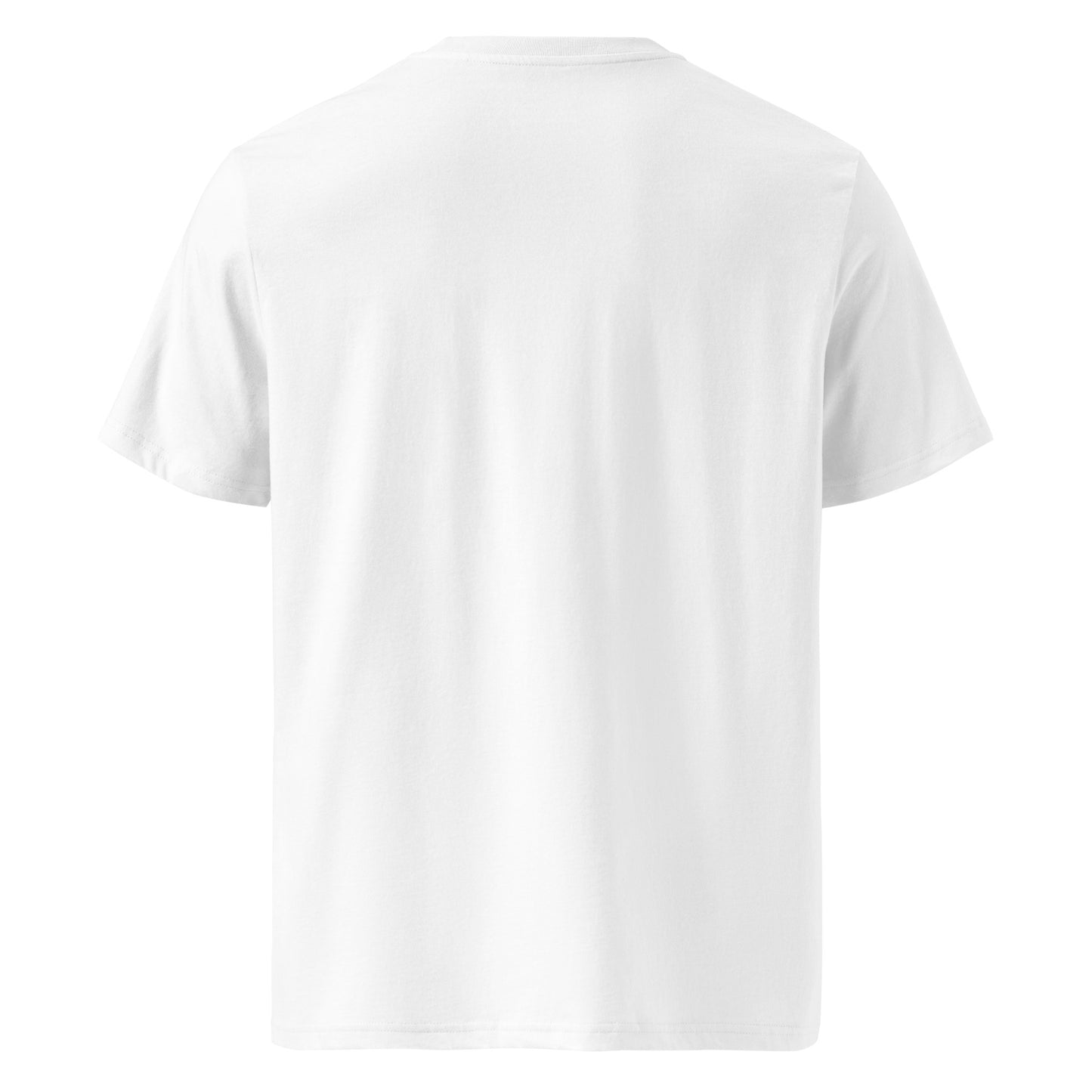 Plain white t-shirt on a white background