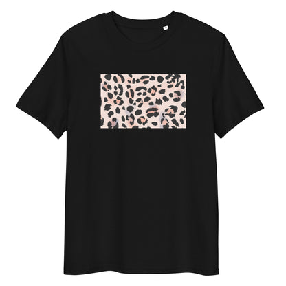 Leopard Print T-Shirt in Peach & Black