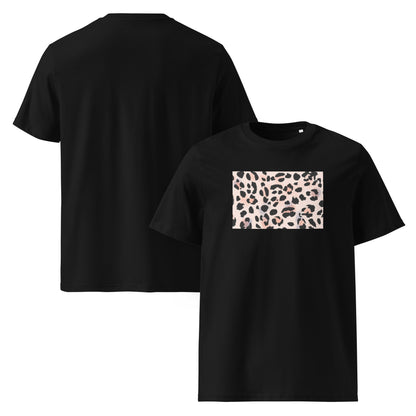 Leopard Print T-Shirt in Peach & Black